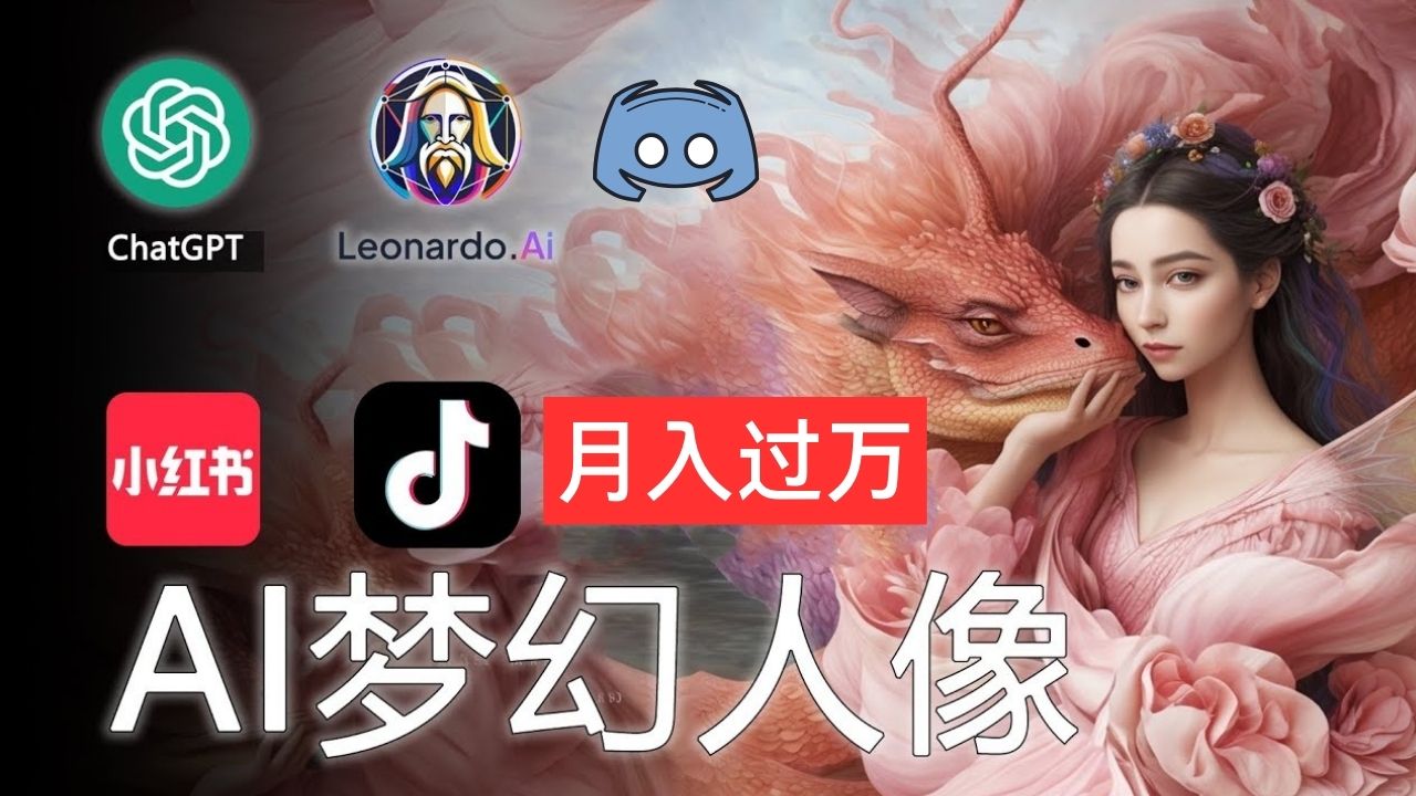 （11575期）AI摄影梦幻人像：零基础也能月入过万的秘密-川川创富网