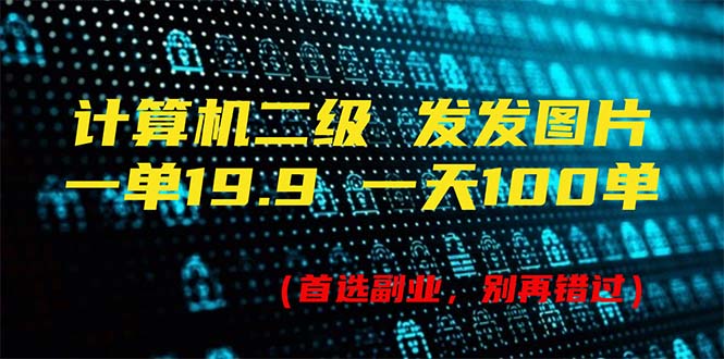 （11715期）计算机二级，一单19.9 一天能出100单，每天只需发发图片（附518G资料）-川川创富网