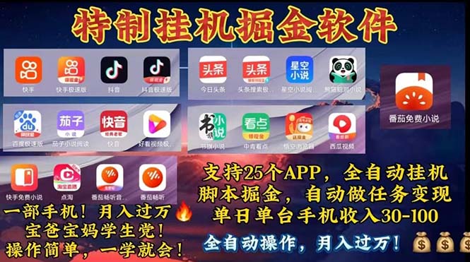 （11844期）挂机副业 月入过万，特别适合宝爸宝妈学生党，工作室特别推荐-川川创富网