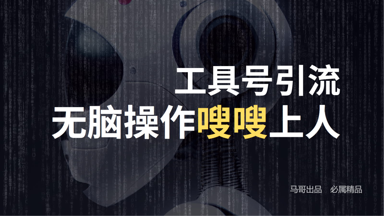 工具号高效引流法，嗖嗖上人，日引1000+，直接搬运，无脑操作-川川创富网