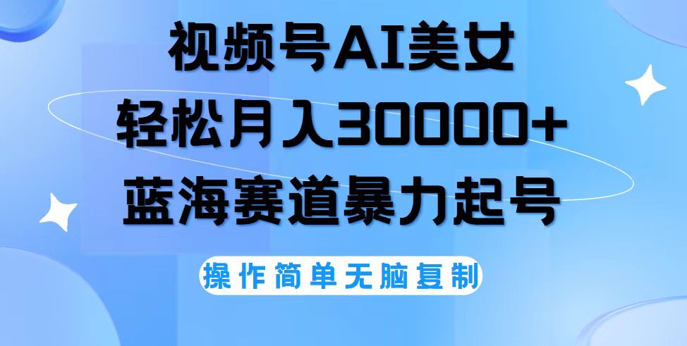 （12125期）视频号AI美女跳舞，轻松月入30000+，蓝海赛道，流量池巨大，起号猛，无…-川川创富网