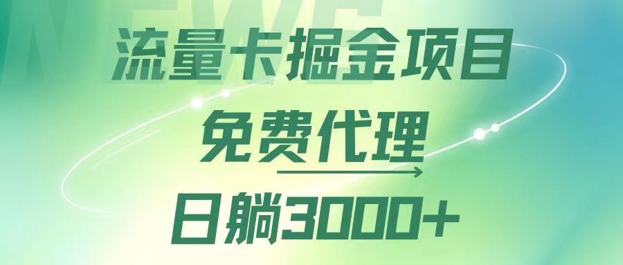 （12321期）流量卡掘金代理，日躺赚3000+，变现暴力，多种推广途径-川川创富网