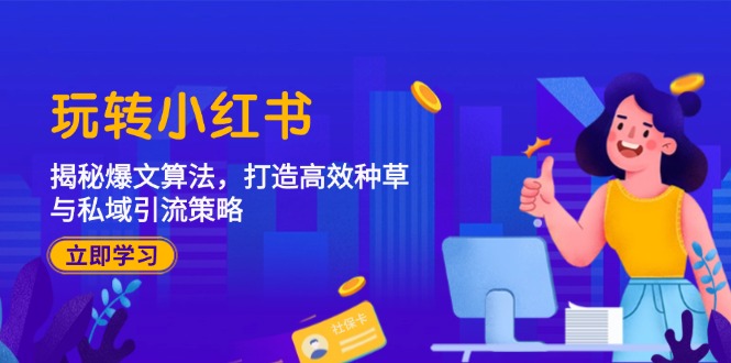 玩转小红书：揭秘爆文算法，打造高效种草与私域引流策略-川川创富网