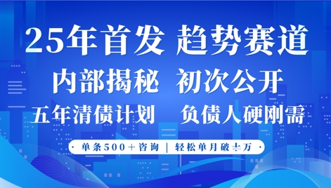 2025年首次公开，真正的事业型赛道，客咨不断，单月轻松破W-川川创富网