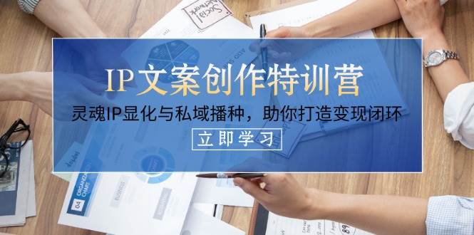 IP文案创作特训营，灵魂IP显化与私域播种，助你打造变现闭环(14节课)-川川创富网