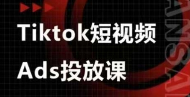 Ads视频投放课，tiktok短视频广告投放课-川川创富网
