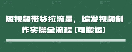 短视频带货拉流量，编发视频制作实操全流程(可搬运)-川川创富网