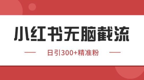 小红书只要你有同行就能获客，独家野路子获客玩法，暴力截流【揭秘】-川川创富网