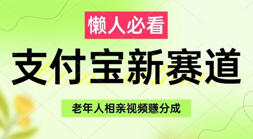 支付宝新赛道，利用老年人相亲视频，挣分成收益，轻松月入过W，操作简单-川川创富网