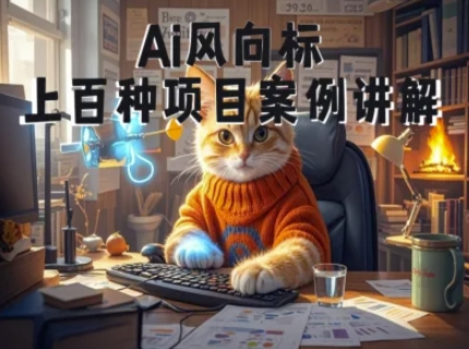Ai风向标-附100种项目案例玩法-0基础小白到大神ai视频商业应用教学-川川创富网