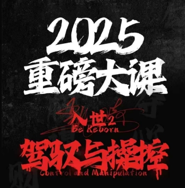 2025重磅大课，入世2，驾驭与控制-川川创富网