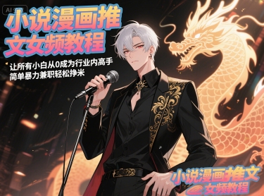 小说漫画推文女频教程，让所有小白从0成为行业内高手，简单暴力兼职轻松挣米-川川创富网