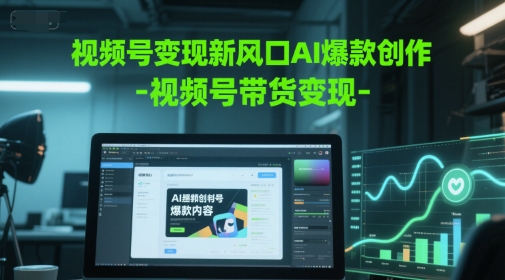 视频号变现新风口AI爆款创作-视频号带货变现-川川创富网