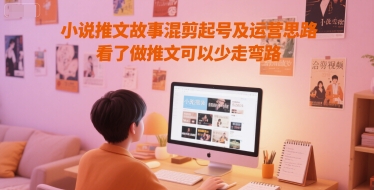 小说推文故事混剪起号及运营思路，看了做推文可以少走弯路-川川创富网