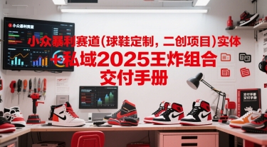 小众暴利赛道(球鞋定制，二创项目)实体+私域2025王炸组合  交付手册-川川创富网