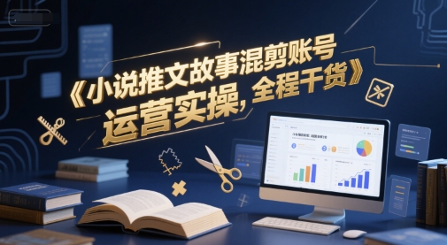 小说推文故事混剪账号运营实操，全程干货-川川创富网