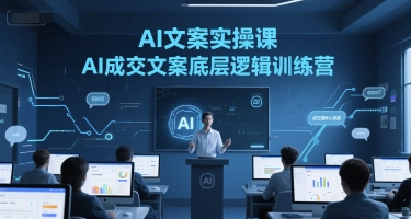 AI文案实操课，AI成交文案底层逻辑训练营-川川创富网