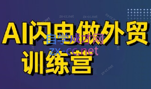 大卫·AI闪电做外贸训练营(更新6月)-川川创富网