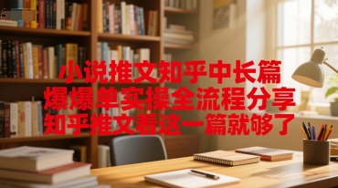小说推文知乎中长篇爆单实操全流程分享，知乎推文看这一篇就够了-川川创富网