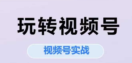 玩转视频号，视频号实战系列课-川川创富网