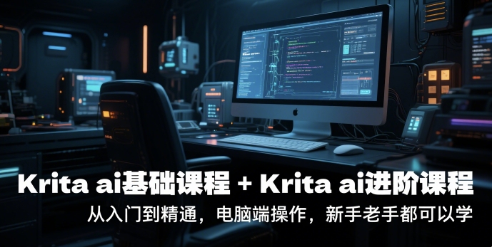 krita ai基础课程+Krita ai进阶课程，从入门到精通，电脑端操作，新手老手都可以学-川川创富网