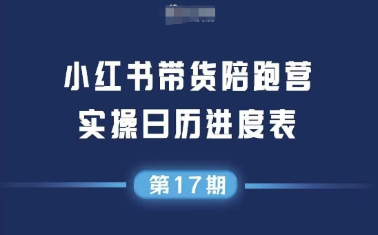 小红书第17期带货陪跑营，不囤货，无不直播，无不投流，通过选品+笔记内容+测品+笔记铺量+矩阵运营打爆款-川川创富网