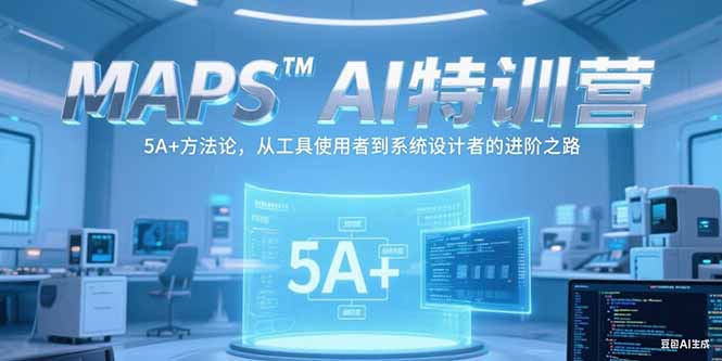 MAPSAI特训营，掌握 5A+方法论，从工具使用者到系统设计者的进阶之路-川川创富网