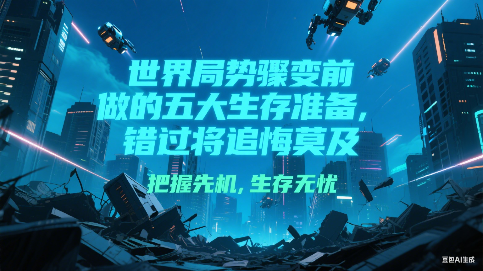 付费文章《世界局势骤变前必做的五大生存准备，错过将追悔莫及》-川川创富网