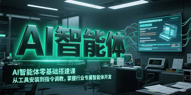 AI智能体零基础搭建课，从工具安装到指令调教，掌握行业专属智能体开发…-川川创富网
