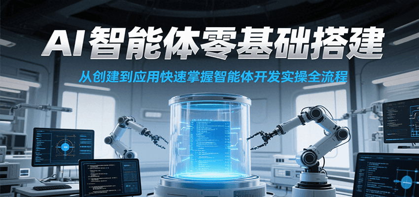 AI智能体零基础搭建实操课，从创建到应用快速掌握智能体开发全流程！-川川创富网