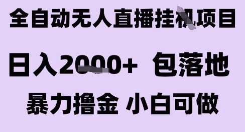 最新全自动抖音无人直播挂G项目，日入2k+ 包落地暴力撸金，小白可做【揭秘】-川川创富网