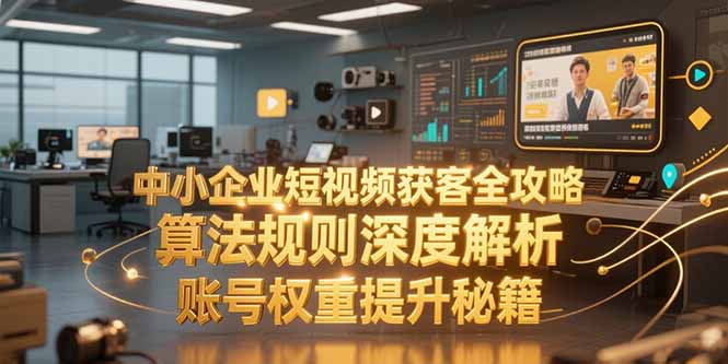 中小企业短视频获客全攻略，算法规则深度解析，账号权重提升秘籍-川川创富网