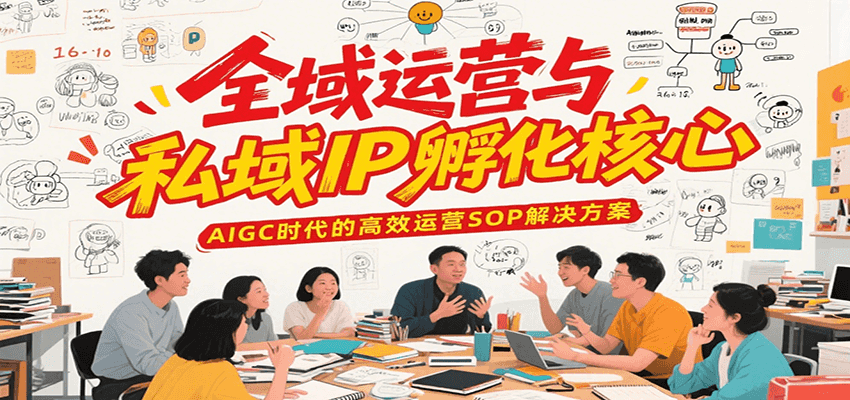 全域运营与私域IP孵化核心，AIGC时代的高效运营SOP解决方案-川川创富网