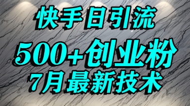 创业粉怎么打？快手精准引流创业粉，宝妈群体日进500+精准流量-川川创富网