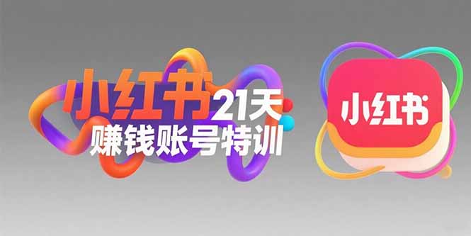小红书21天赚钱账号特训：黄金定位技巧，高转粉文案创作，科学引流策略-川川创富网