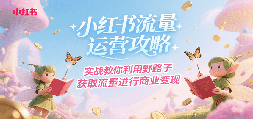 小红书流量运营攻略，实战教你利用野路子获取流量进行商业变现-川川创富网