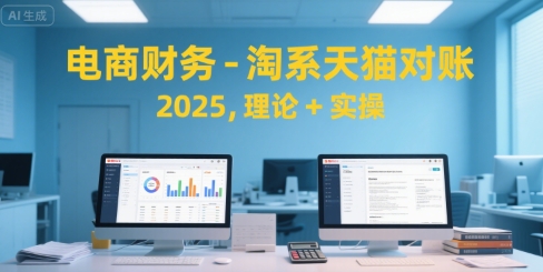 电商财务-淘系天猫对账2025，理论+实操-川川创富网