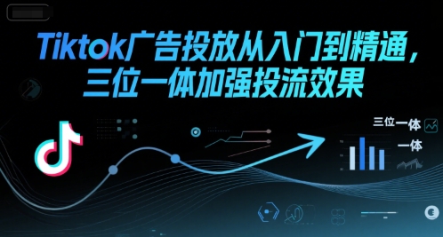 Tiktok广告投放从入门到精通，三位一体加强投流效果-川川创富网