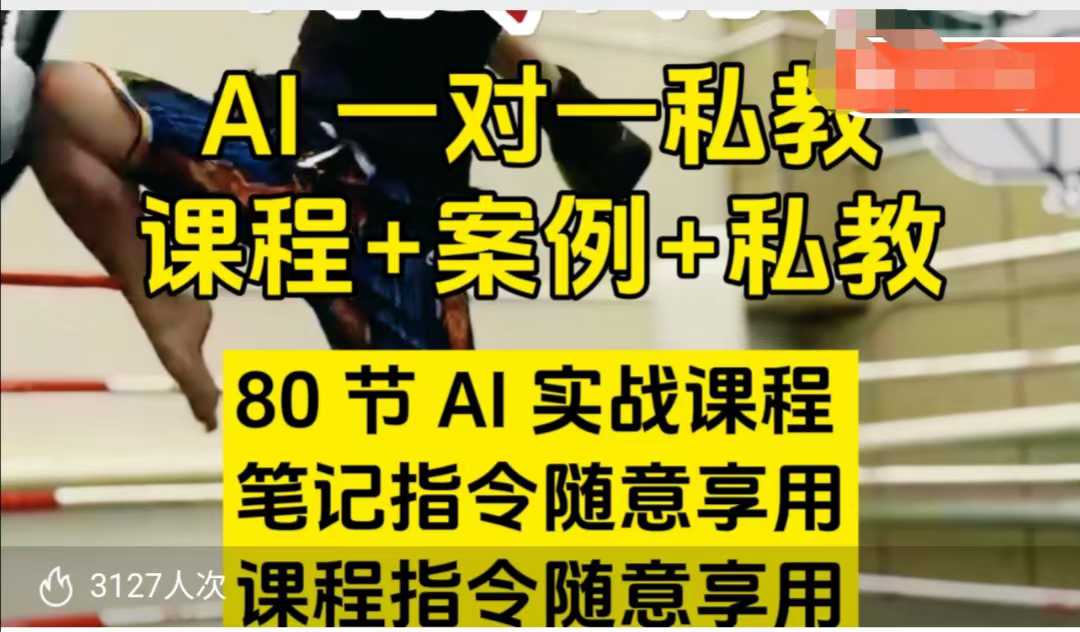 AI指令实战课，课程+案例，80节AI实战课程，笔记指令随意享用，课程指令随意享用(更新7月)-川川创富网
