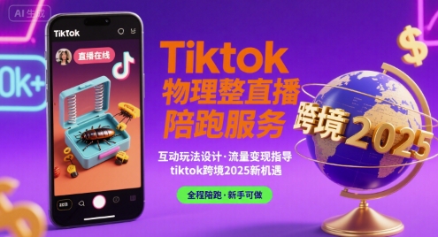 Tiktok物理整蛊直播陪跑服务-tiktok跨境2025-川川创富网