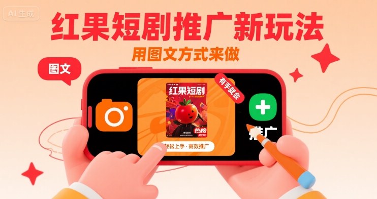 红果短剧推广新玩法，用图文方式来做，有手就会-川川创富网