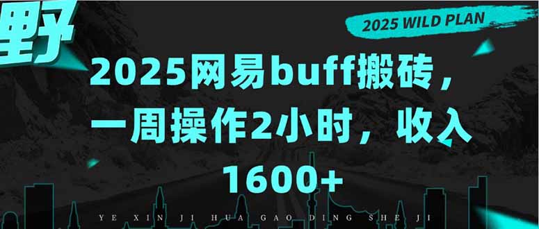 2025网易buff搬砖，一周操作2小时，收入1600+-川川创富网