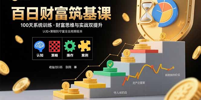百日财富筑基课：认知+策略+实操+案例拆解 实现从创富到守富全周期能力-川川创富网