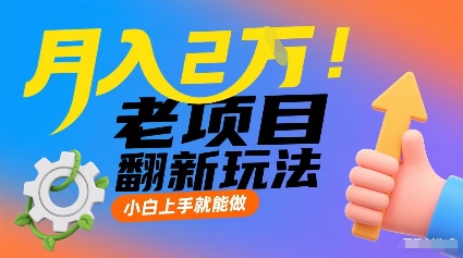 月入2W！老项目翻新玩法，小白上手就能做，非常容易上手-川川创富网