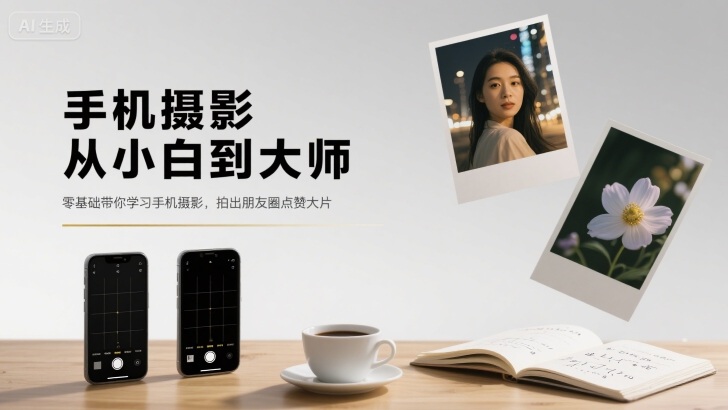 手机摄影从小白到大师，零基础带你学习手机摄影，拍出朋友圈点赞大片-川川创富网