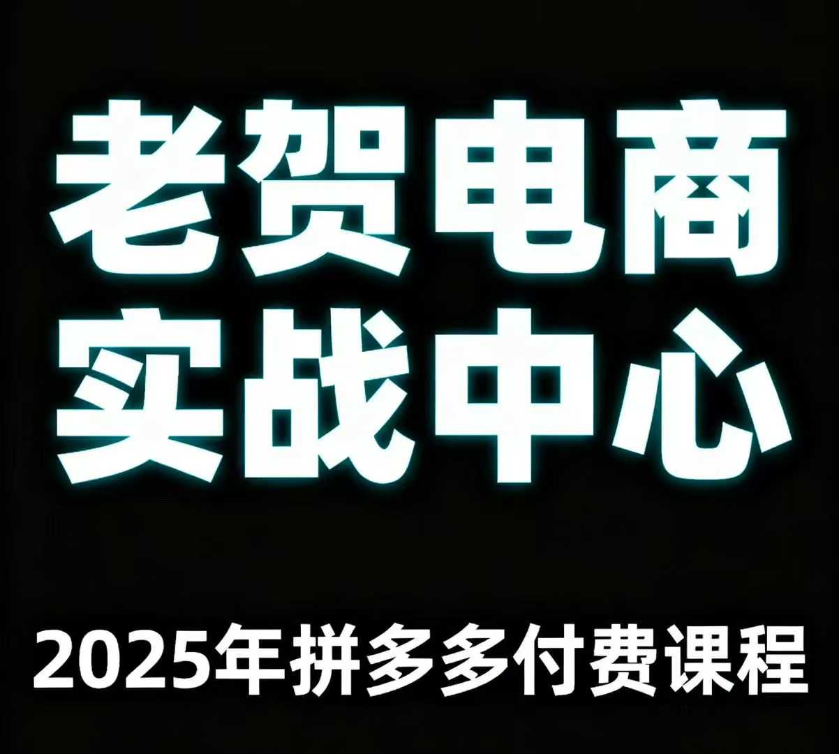 老贺电商2025年拼多多付费课程，用通俗易懂的方法告诉你多多怎么玩-川川创富网