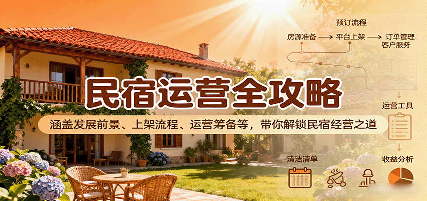 民宿运营全攻略：涵盖发展前景、上架流程、运营筹备等，带你解锁民宿经营之道-川川创富网