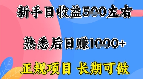 全年可变现项目，收益高无门槛，正规项目，长期可做，一天收益1k+一台电脑在家创业【揭秘】-川川创富网