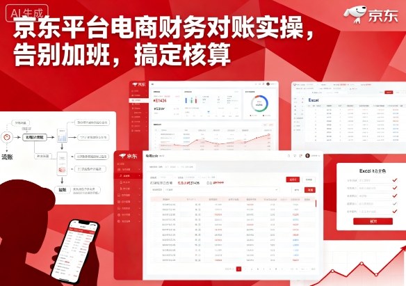 京东平台电商财务对账实操，告别加班，搞定核算-川川创富网