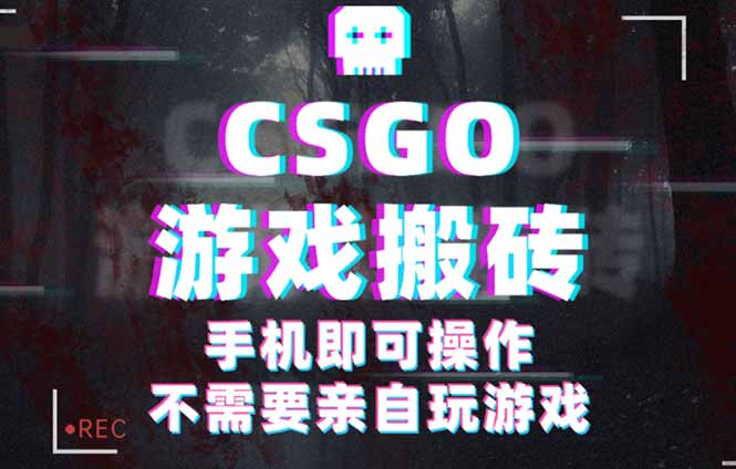 CSGO游戏挂机捡漏，单日扫货500+，年底小高峰上车可吃肉，手机即可操作…-川川创富网